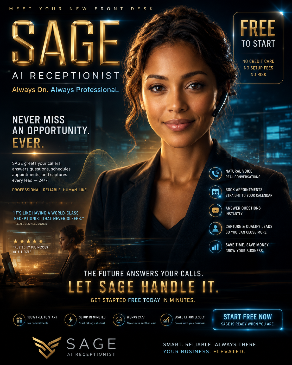 Your Best Employee Never Sleeps. Meet Sage.